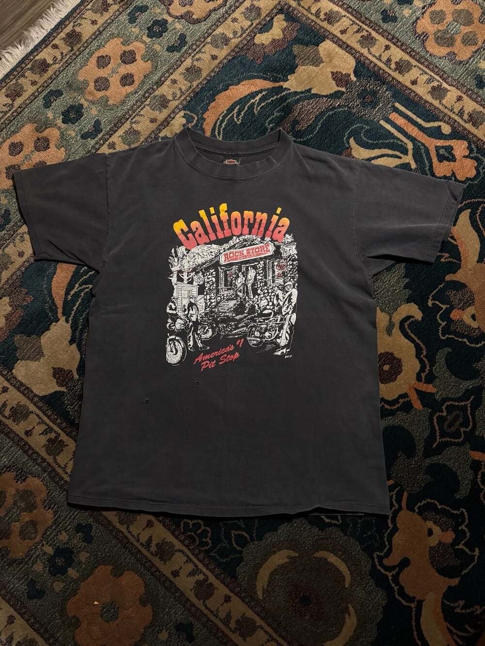 Vintage Harley-Davidson California Rock Store America's #1 Pit Stop T-Shirt XL